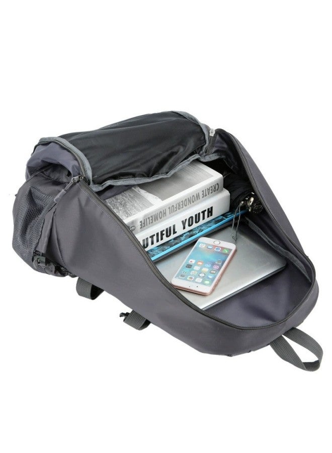 Mountaineering Hiking Outdoor Large Capacity Backpack Camping Travel Luggage Storage Backpack-Color:Blue-Capacity:20-35L - Image 5